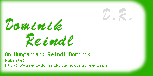 dominik reindl business card